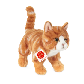 Peluche Gato Atigrado Rojo 20 Cm