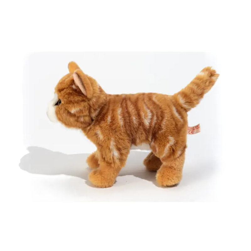 Peluche Gato Atigrado Rojo 20 Cm