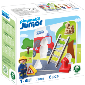 Playmobil Junior Puzzle de Bomberos