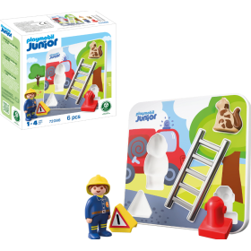 Playmobil Junior Puzzle de Bomberos 2