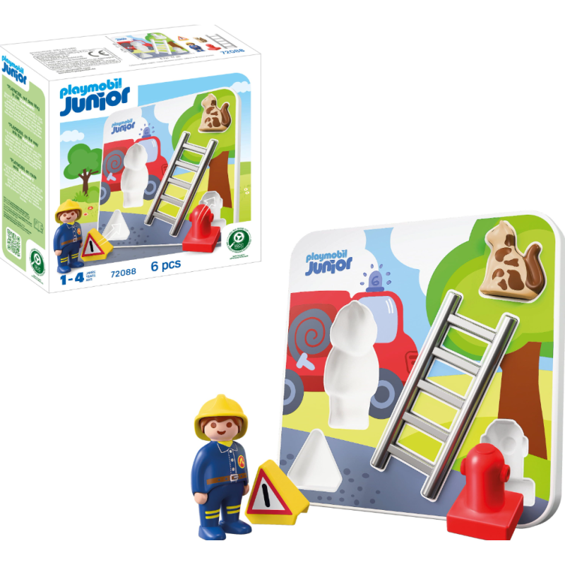 Playmobil Junior Puzzle de Bomberos