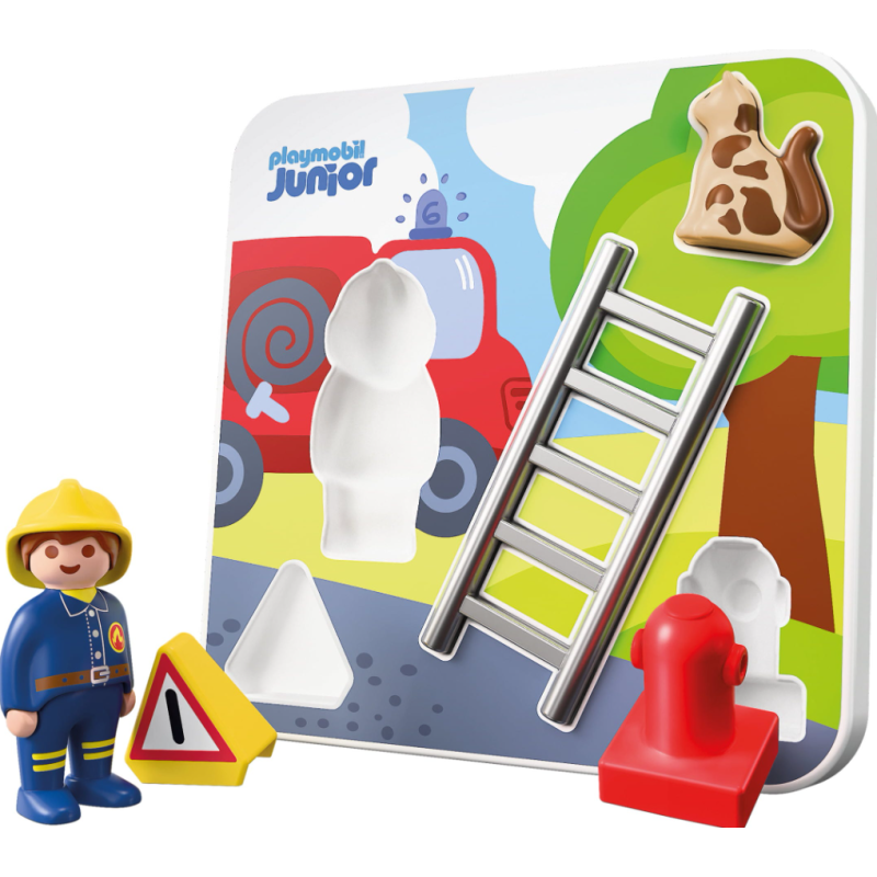 Playmobil Junior Puzzle de Bomberos