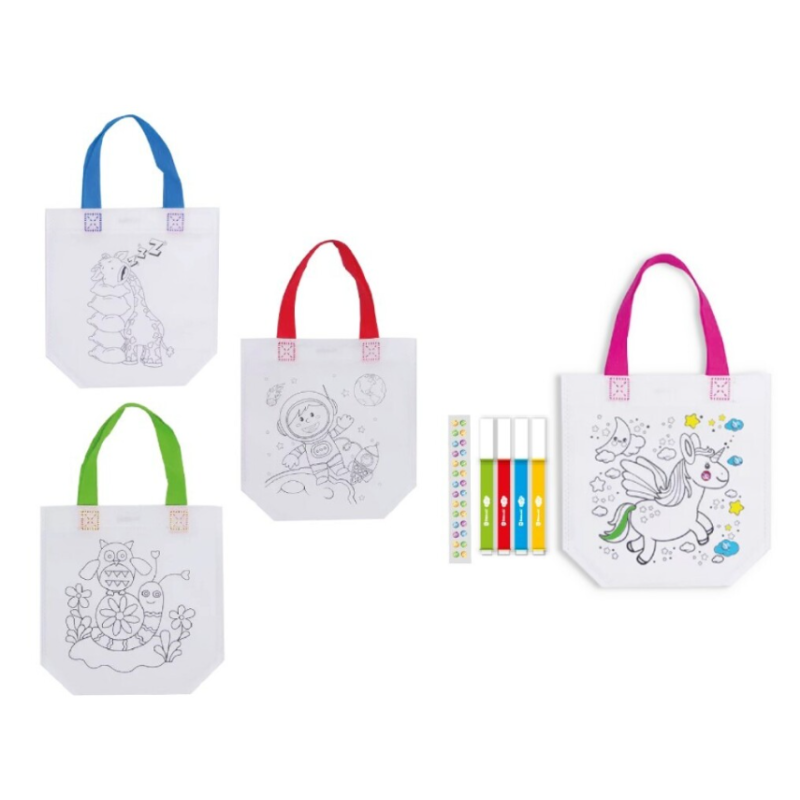 Bolsa para Colorear con 4 Rotuladores Lavables