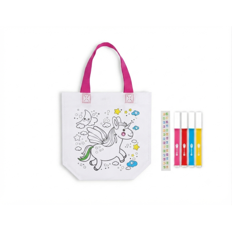 Bolsa para Colorear con 4 Rotuladores Lavables