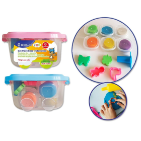Caja Plastilina Bismark 6 Colores con Utensilios Surtido 2