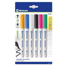 Pack 6 Rotuladores de Tiza Líquida Bismark