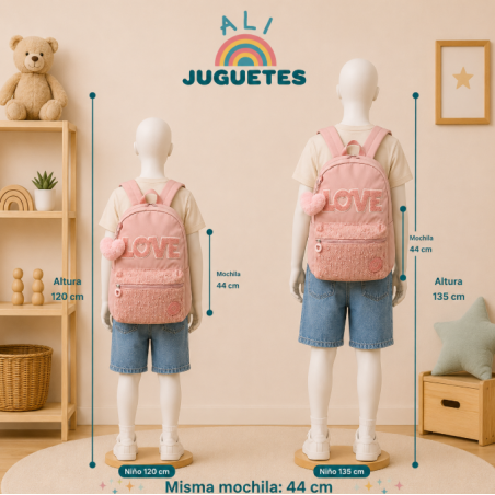 Mochila Escolar Blin Blin Love Adaptable A Carro 44 Cm