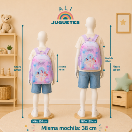 Mochila Escolar Doble K-Pop Huntrix Artist 38 Cm
