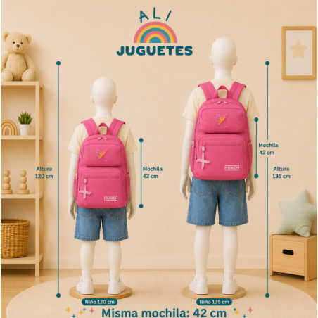 Mochila Escolar Portátil Munich Fresa 42 cm