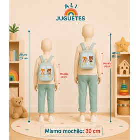 Mochila Preescolar Bus Stop Verde De Apli 2