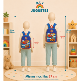 Mochila Infantil Rayo McQueen y Mate De Safta 2