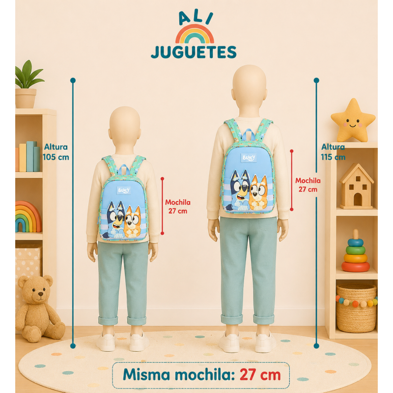 Mochila Infantil Bluey Y Bingo