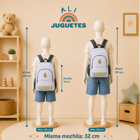 Mochila Junior Real Madrid 1º Equipación 25/26