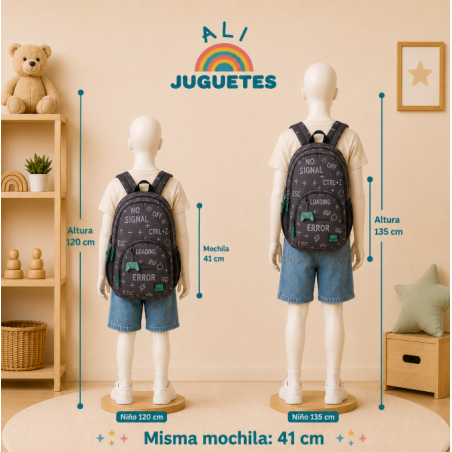 Mochila Escolar Oslo Game Over