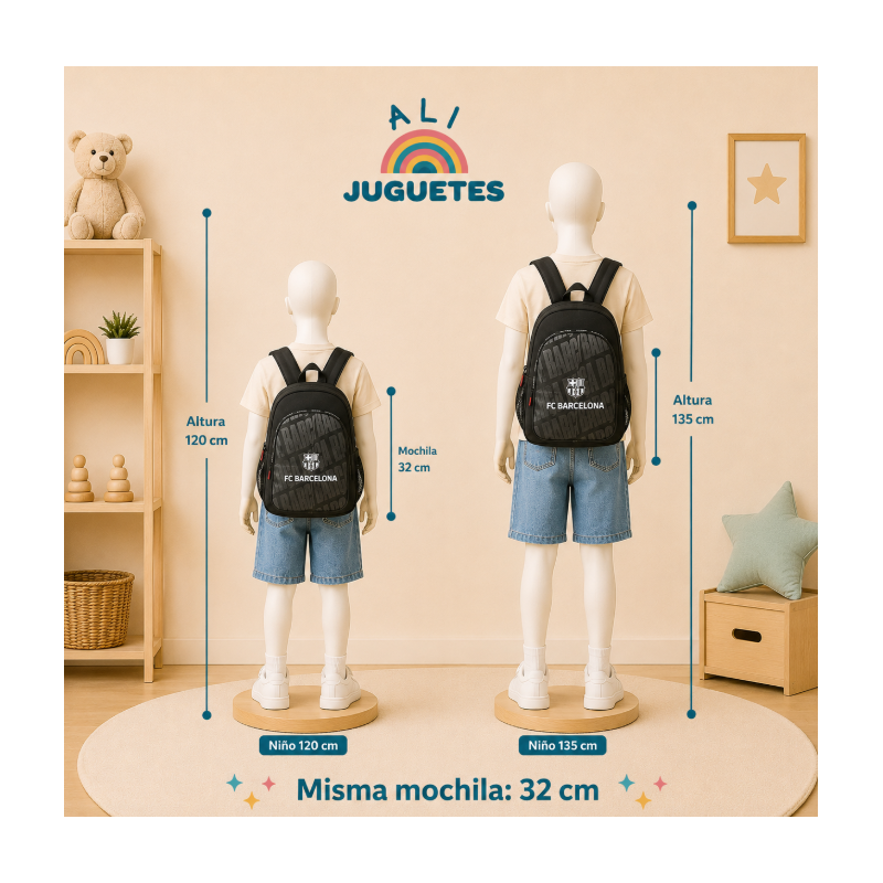 Mochila Junior Black F.C. Barcelona