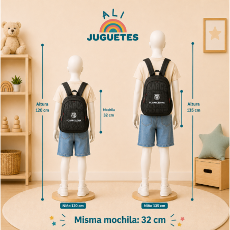 Mochila Escolar Black F.C. Barcelona