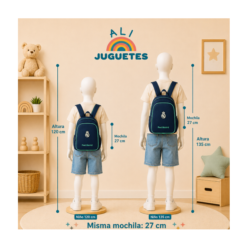 Mochila Escolar Junior Real Madrid 2º Equipación 2526
