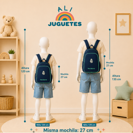 Mochila Escolar Junior Real Madrid 2º Equipación 2526