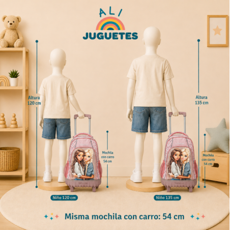 TOPModel Mochila Escolar Dots Con Carrito