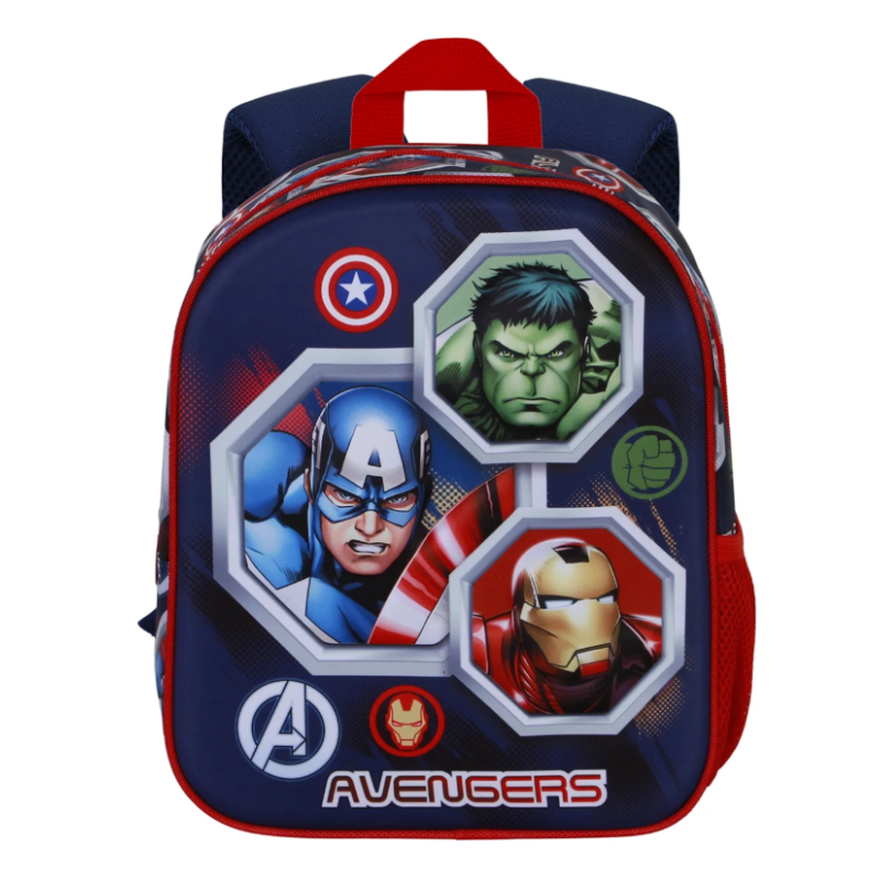Mochila Infantil 3D Avengers Assemble 25 Cm