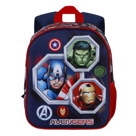 Mochila Infantil 3D Avengers Assemble 25 Cm