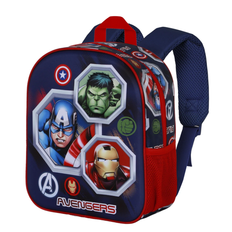 Mochila Infantil 3D Avengers Assemble 25 Cm