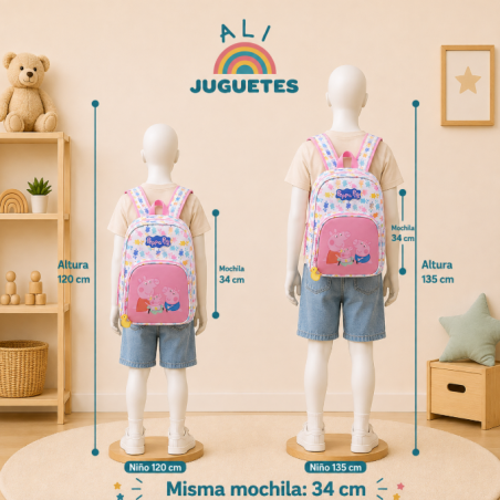 Mochila Infantil Peppa Pig Y Sus Hermanos