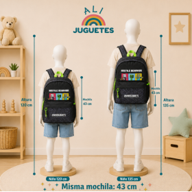 Minecraft Mochila Juvenil Adaptable 2