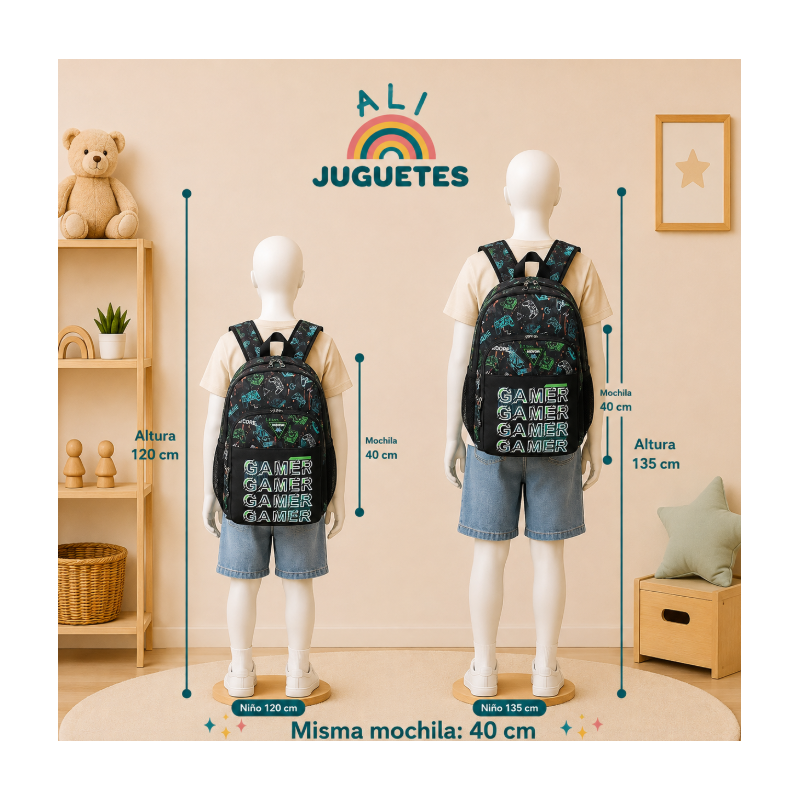 Mochila Movom Game Over 40 Cm Adaptable