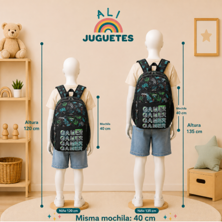 Mochila Movom Game Over 40 Cm Adaptable