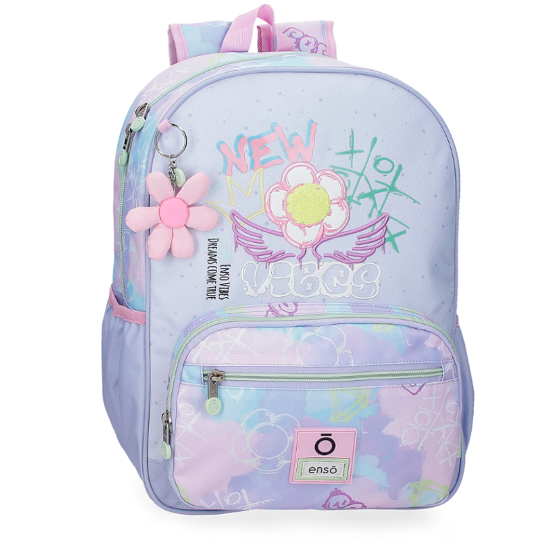 Mochila Escolar New Vibes 38 cm