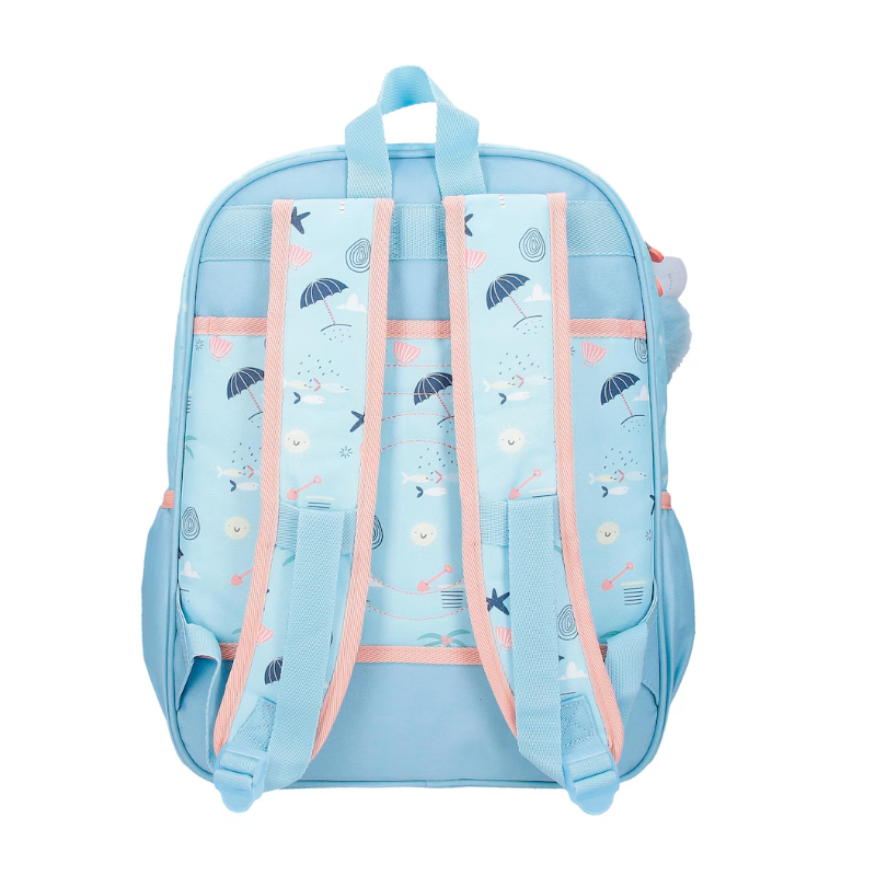 Mochila Escolar Magic Summer Azul 38 cm