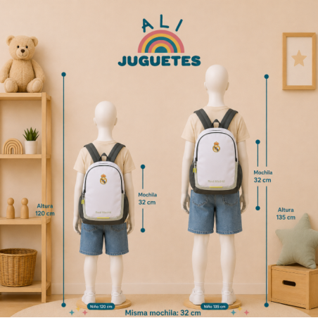 Mochila Real Madrid Equipación 2025 Adaptable A Carro
