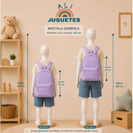 Mochila Stitch Sweet Lila 42 Cm