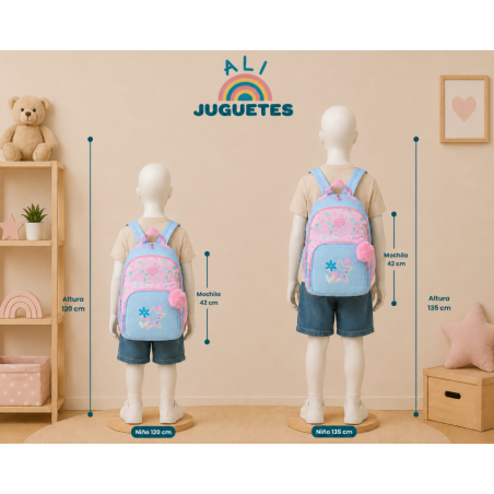 Mochila Escolar Doble Smile Adaptable