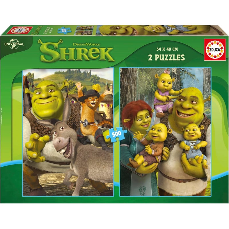 Puzzle Shrek 2x500 Pzs De Educa