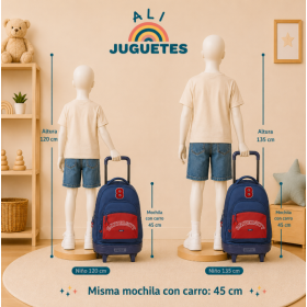 Mochila Grande Con Ruedas Simple 2
