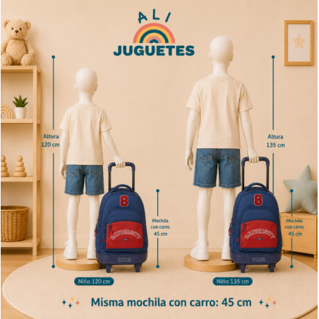 Mochila Grande Con Ruedas Simple