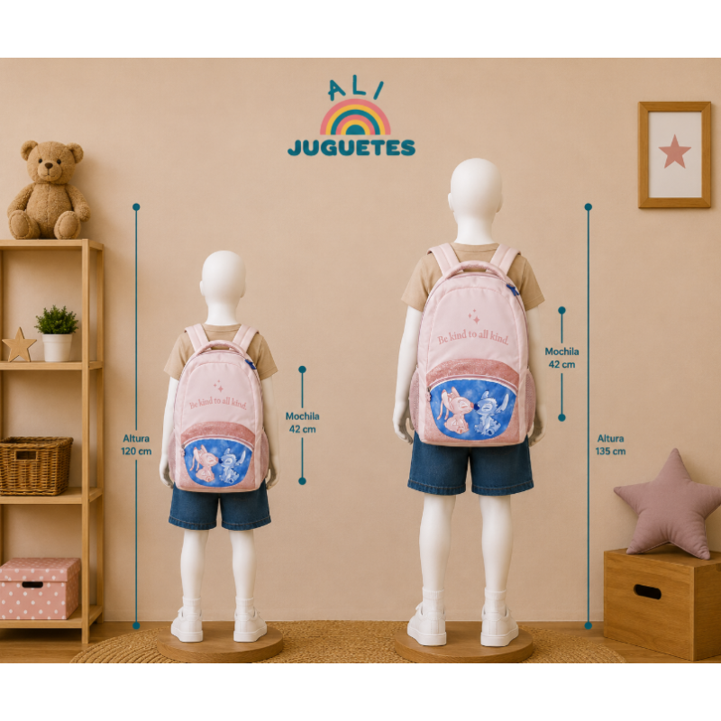 Stitch Mochila Escolar 42 Cm