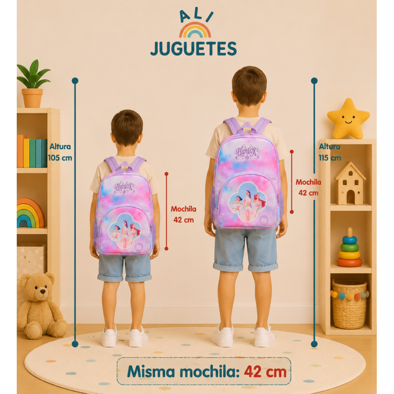 Mochila Escolar K-Pop Huntrix Artist 42 Cm