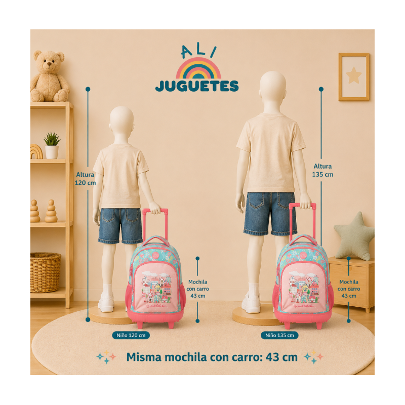 Mochila Con Carro 2r Roll Road My Little