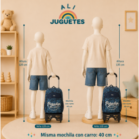 MOCHILA ADAP.40CM C/CARRO ROLL ROAD PALM 2