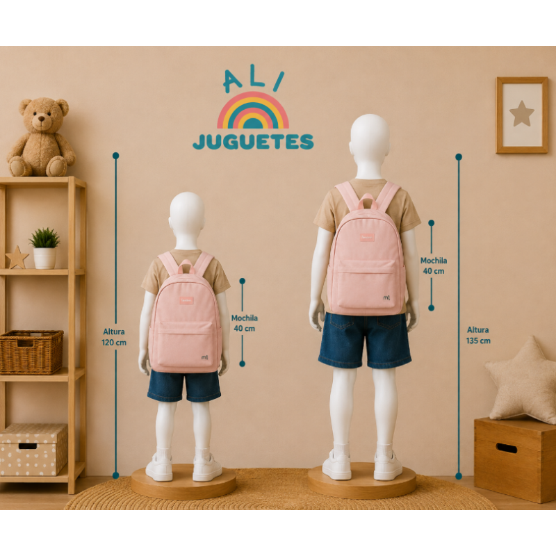Mochila Escolar Tandem One Rosa