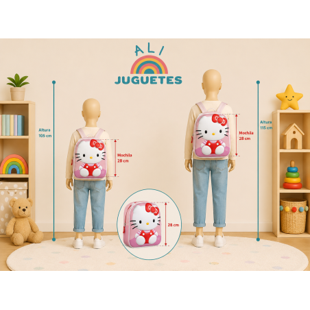 Mochila Hello Kitty 3D 28 Cm