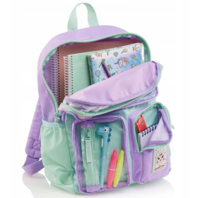 Back2Fun Mochila con 3 Bolsillos Lila y Turquesa 40 cm 2