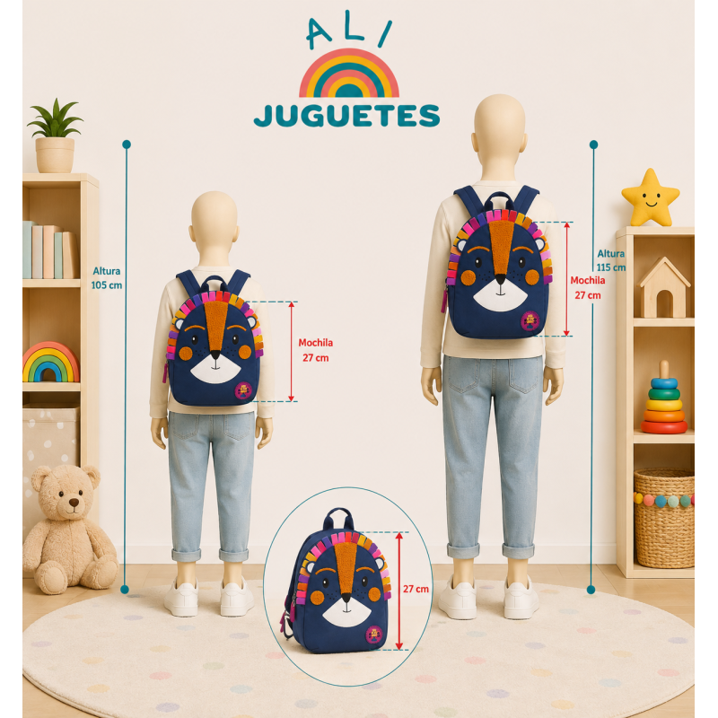 Mochila Infantil Rey de la Jungla