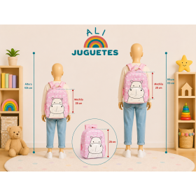 Mochila Infantil Hippo Rosa 28 Cm De Vuela al Cole 2