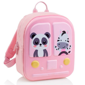 Mochila Infantil 3D Rosa Animales