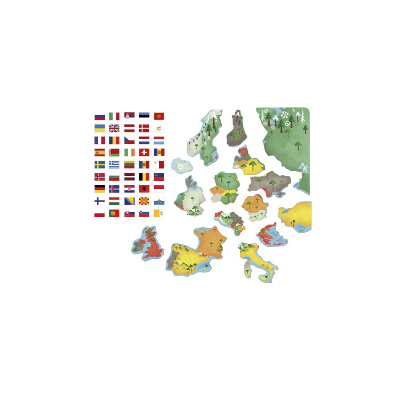 Puzzle Magnético Banderas de Europa Apli Kids