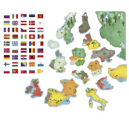 Puzzle Magnético Banderas de Europa Apli Kids